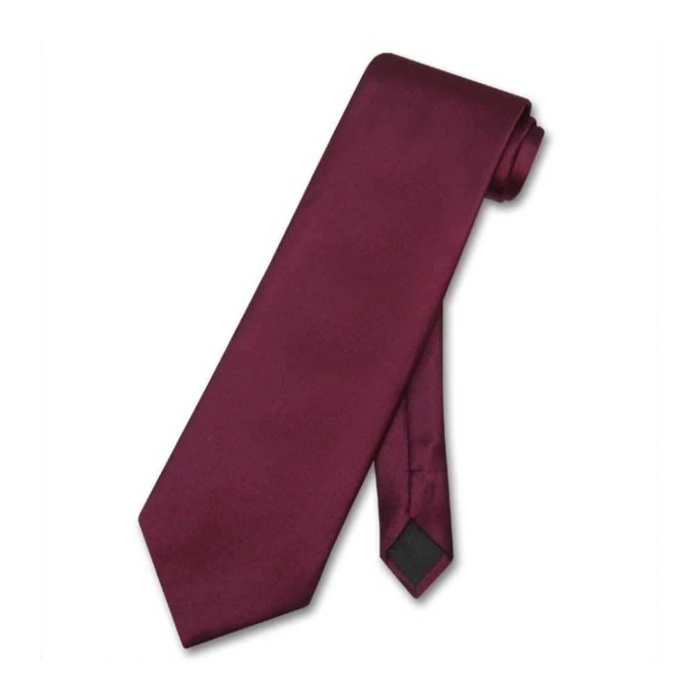 100% Silk Burgundy Handmade Neck Tie NEW - Picture 4 of 4